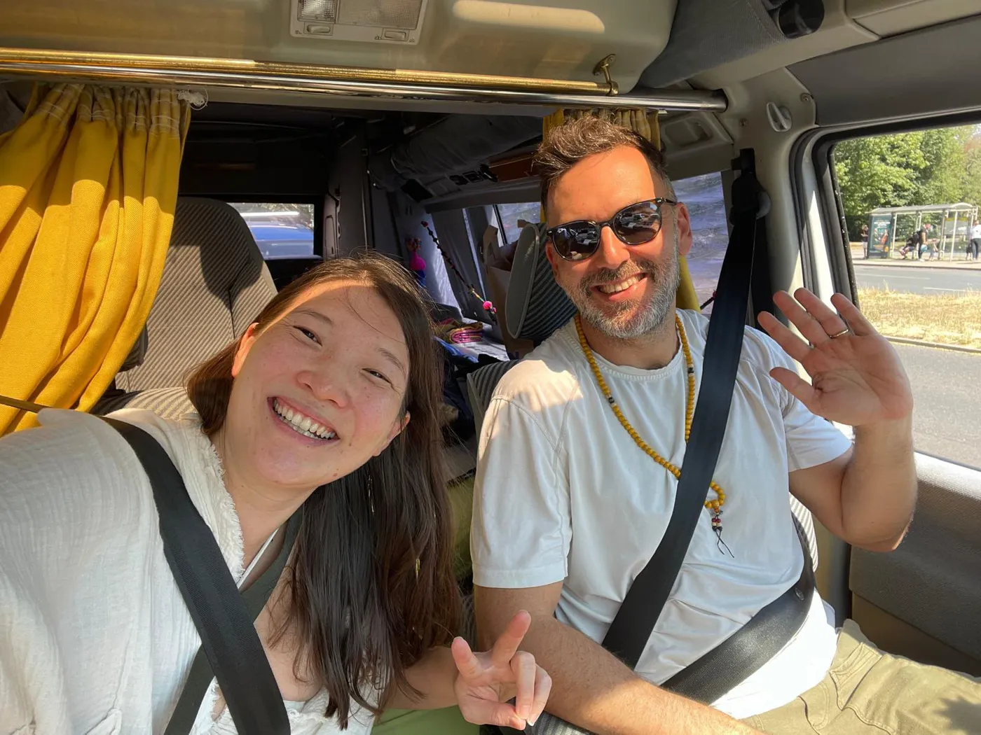 Liran Jakob Rosenfeld travelling and hosting guests on the road