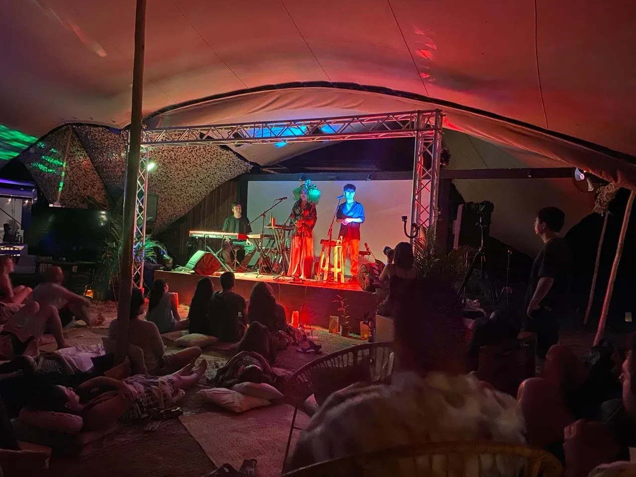 An evening gathering and performance with the Yoko Village community