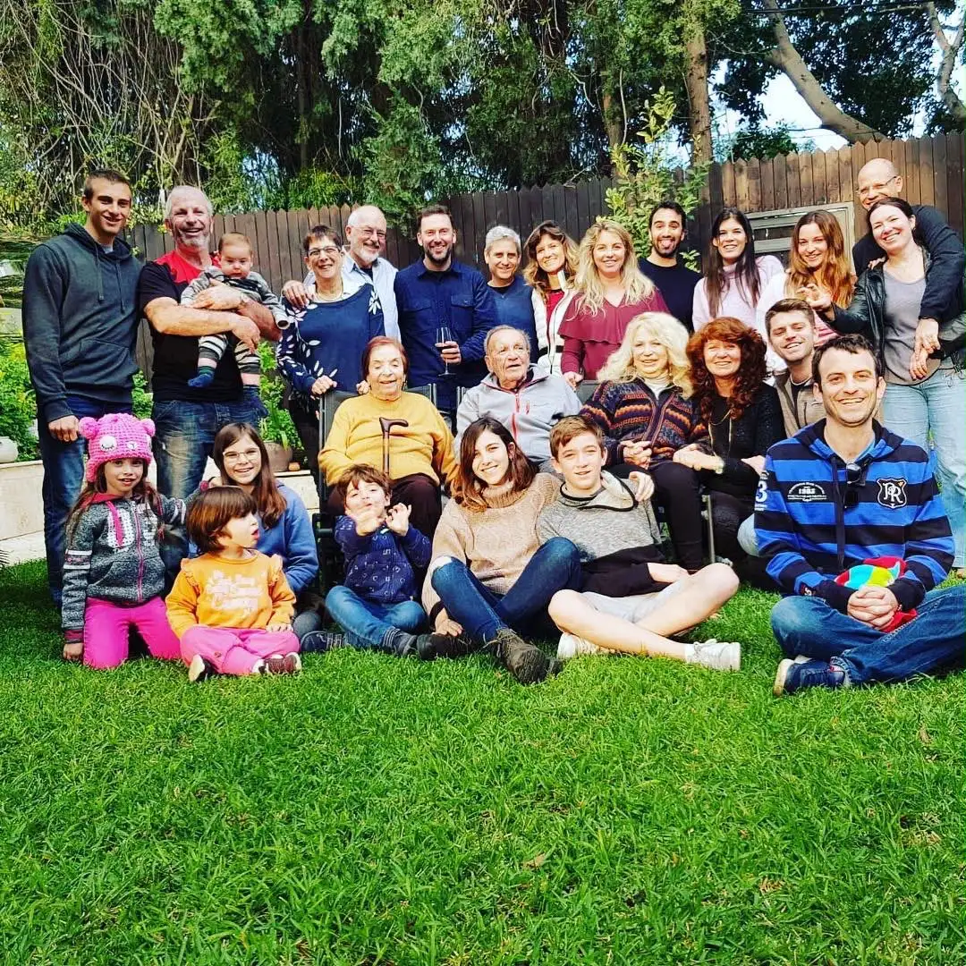 Liran Jakob Rosenfeld with family and close friends, candid moment